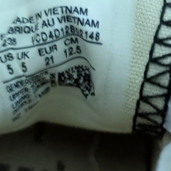 Converse Chuck Taylor All Star Shoes low tops black toddler little kids size 5 - Picture 8 of 9